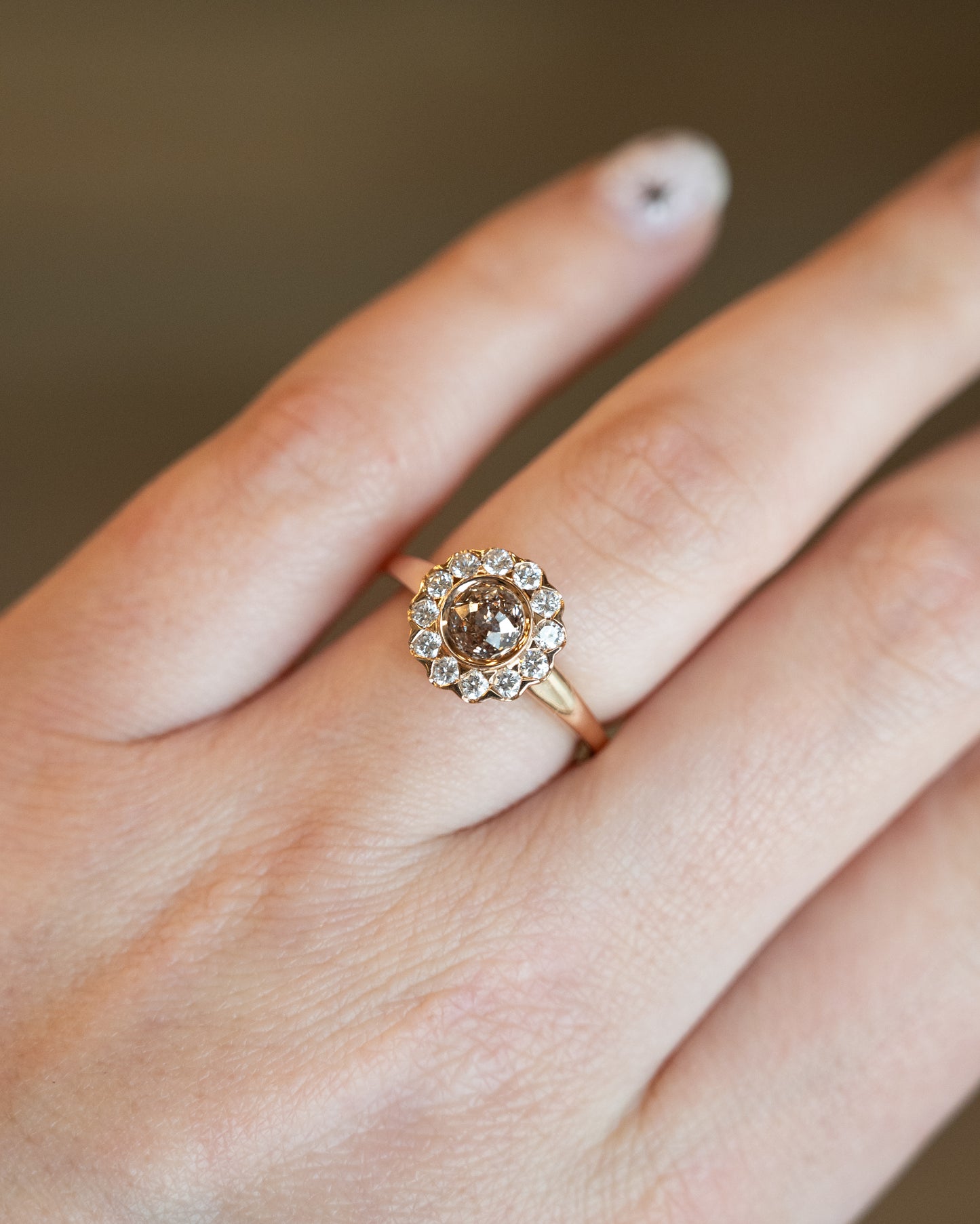 1.02 Crown of Light Diamond Engagement Ring in 18k