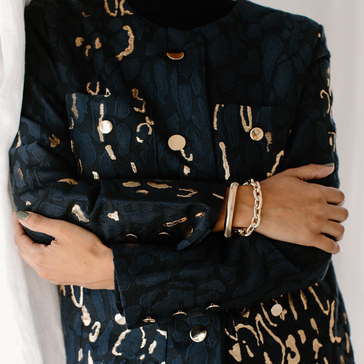 Filigree Jewelers x Eleanor Leftwich Wide Oval Link Bracelet