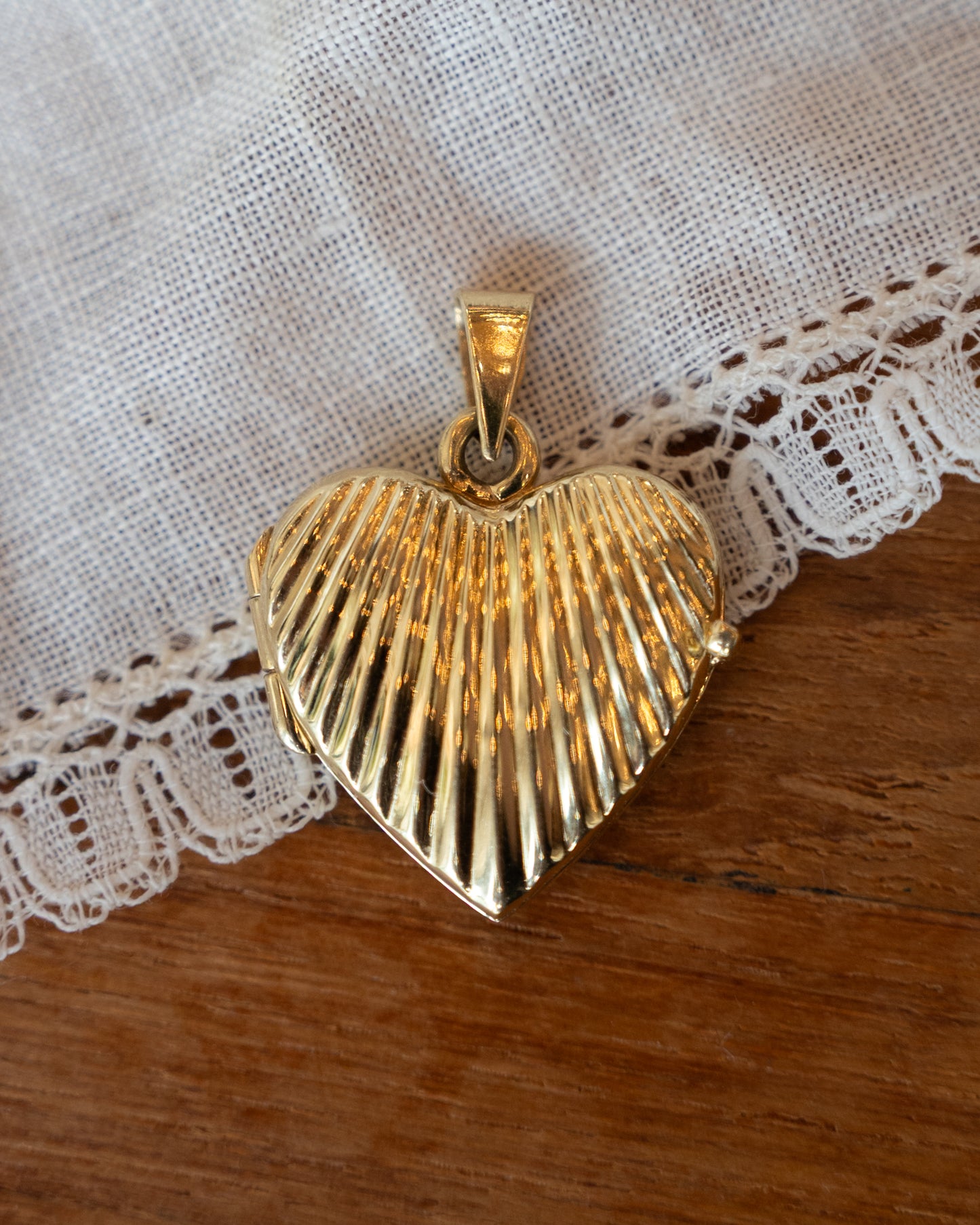 Heart Locket Necklace 14k Yellow Gold