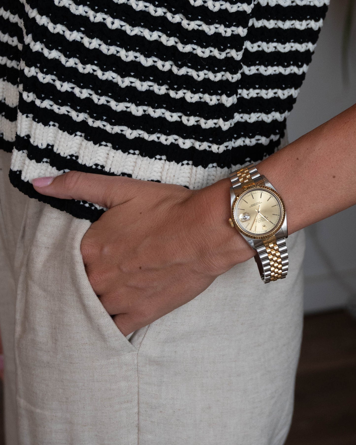 Rolex Datejust 16233 36mm Two-Tone 18k Yellow Gold