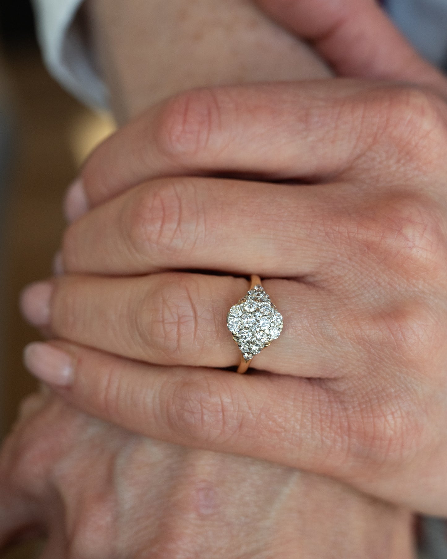 Jabel Diamond Cocktail Ring 18k Two-Tone Gold