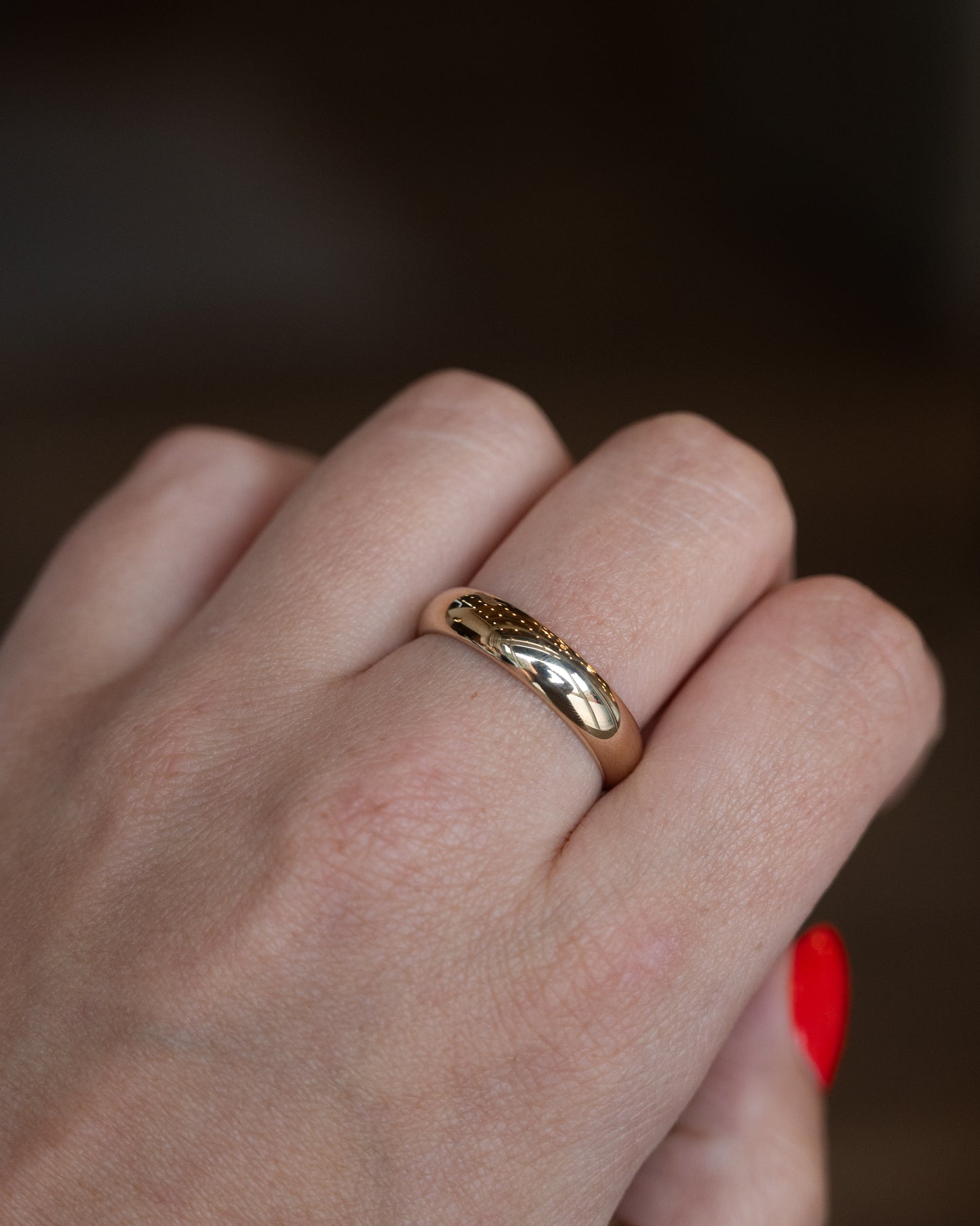 Classic Men's Wedding Band 14k Yellow Gold