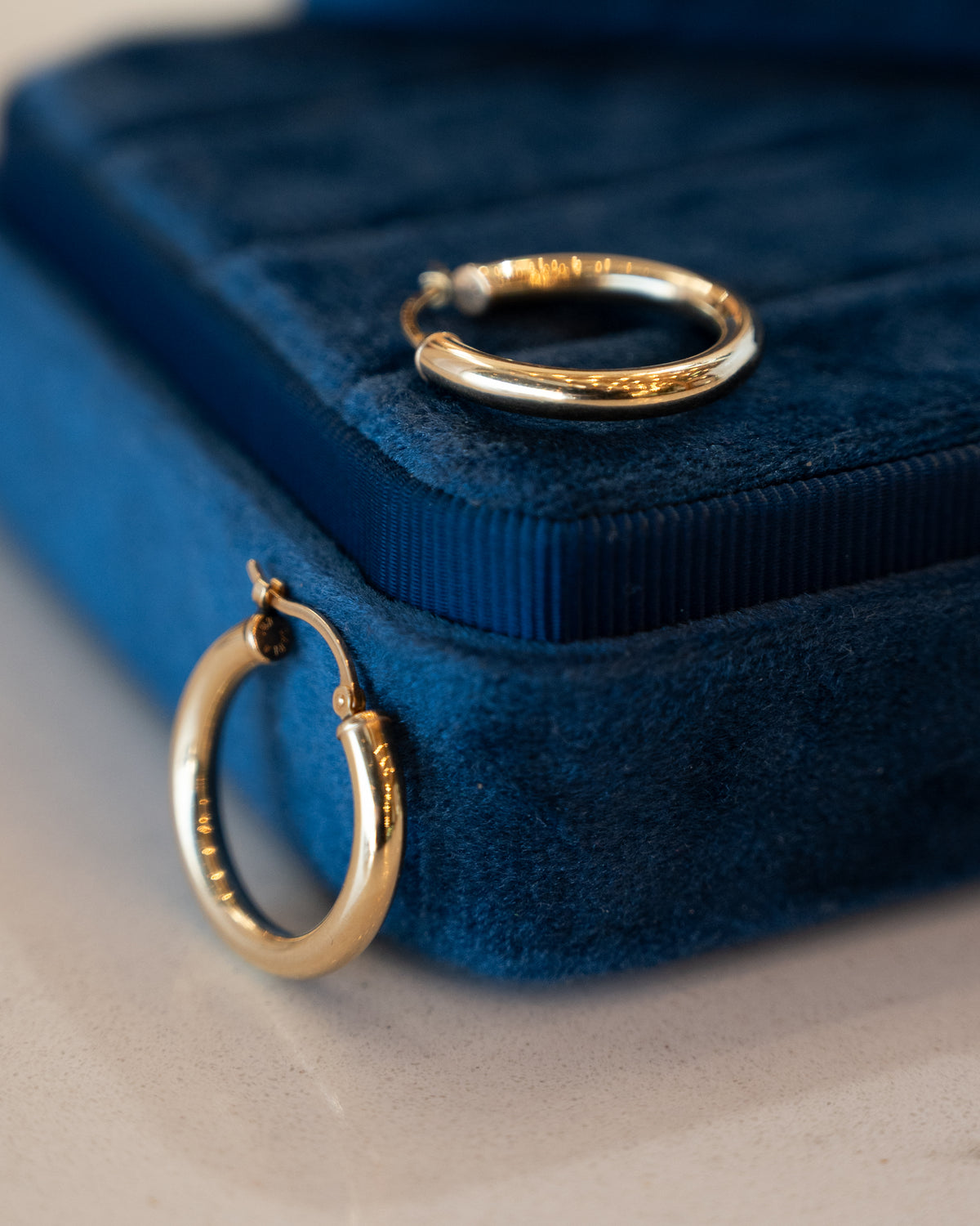 22mm Hoop Earrings 14K Yellow Gold