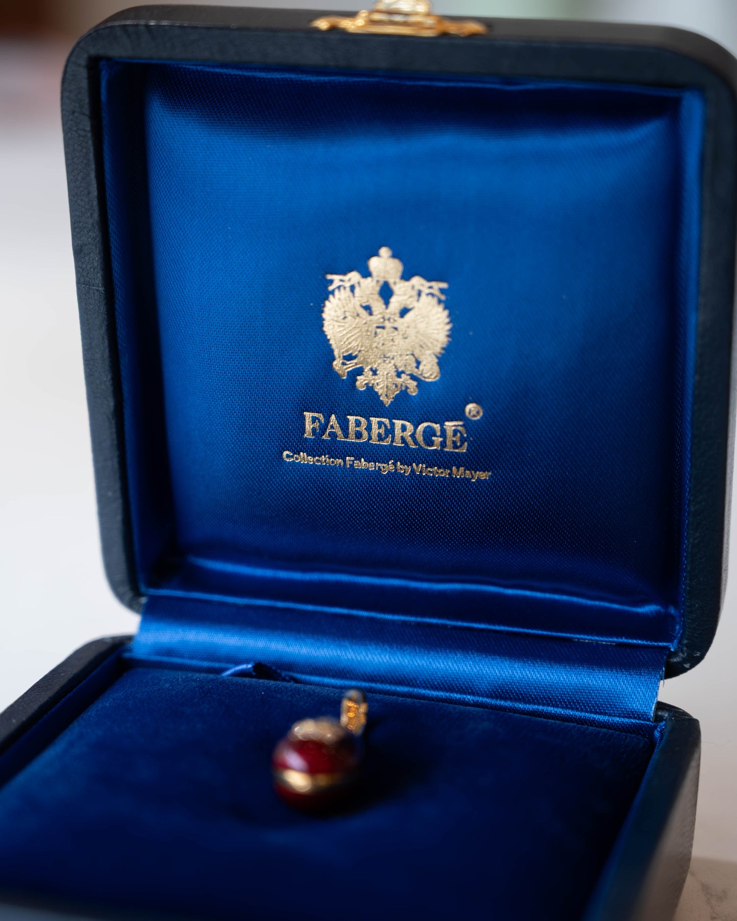 Faberge Egg Charm 18k Yellow Gold