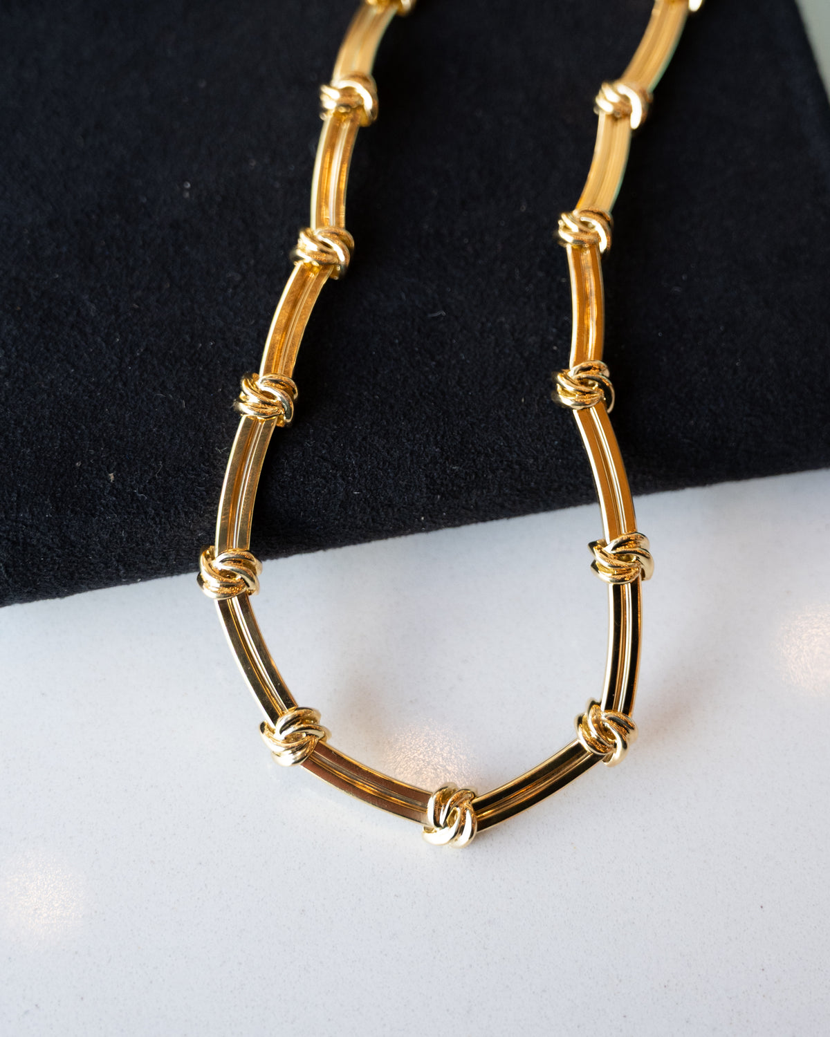 Tiffany & Co. Love Knot Necklace 18k Yellow Gold