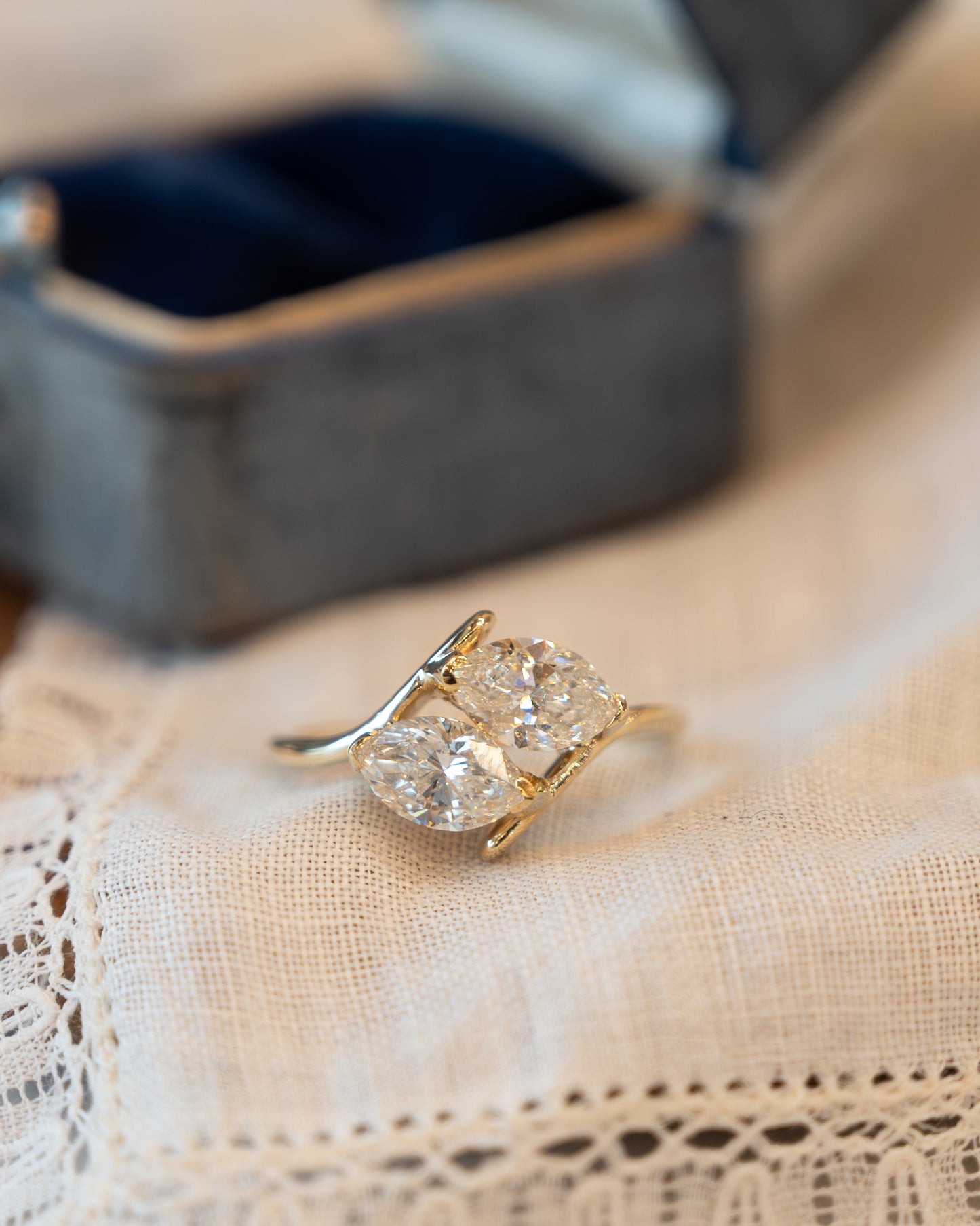 1.82 Diamond Toi Et Moi Engagement Ring 14k