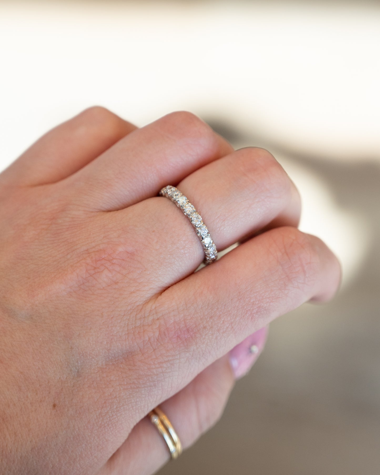 1.20 Diamond Eternity Band 18k White Gold