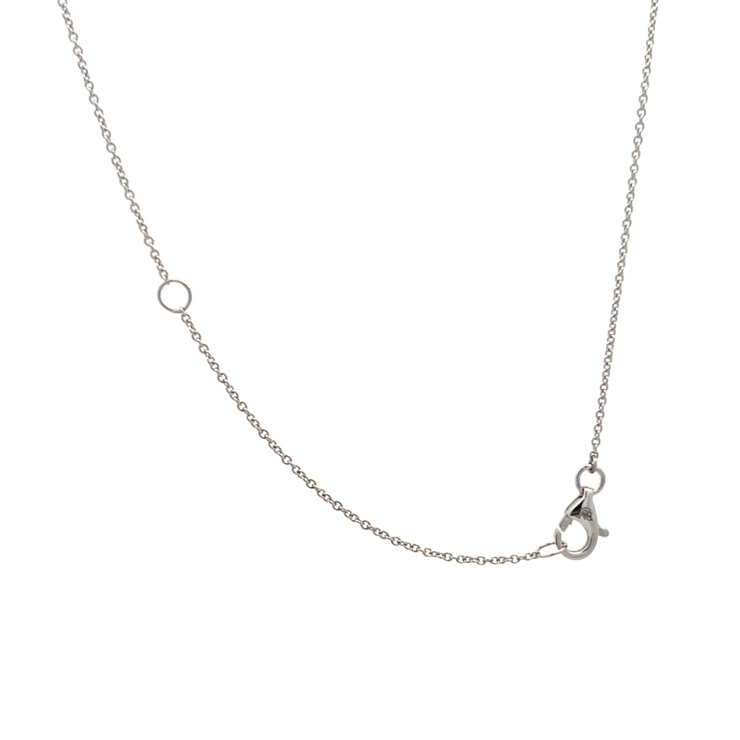 .07 Diamond Cross Pendant in 14k White Gold