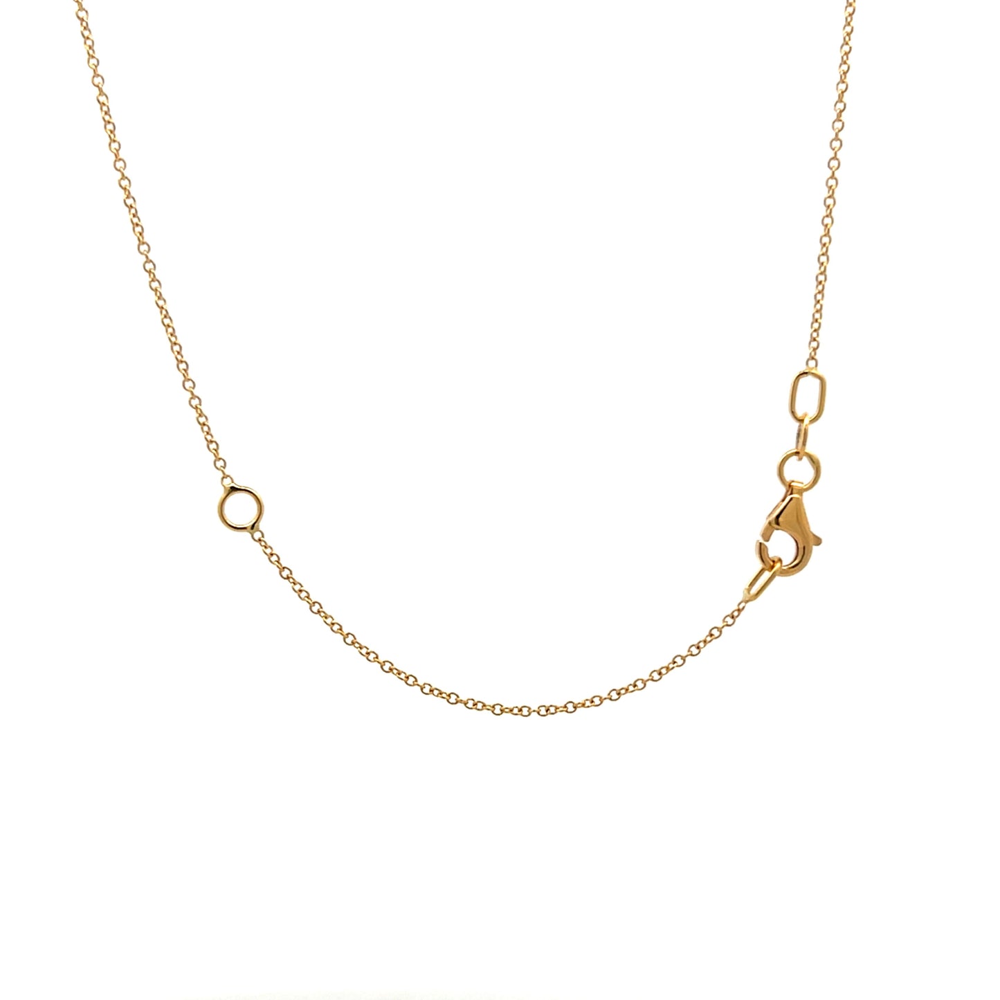 .46 Diamond Bar Pendant Necklace in 18k Yellow Gold