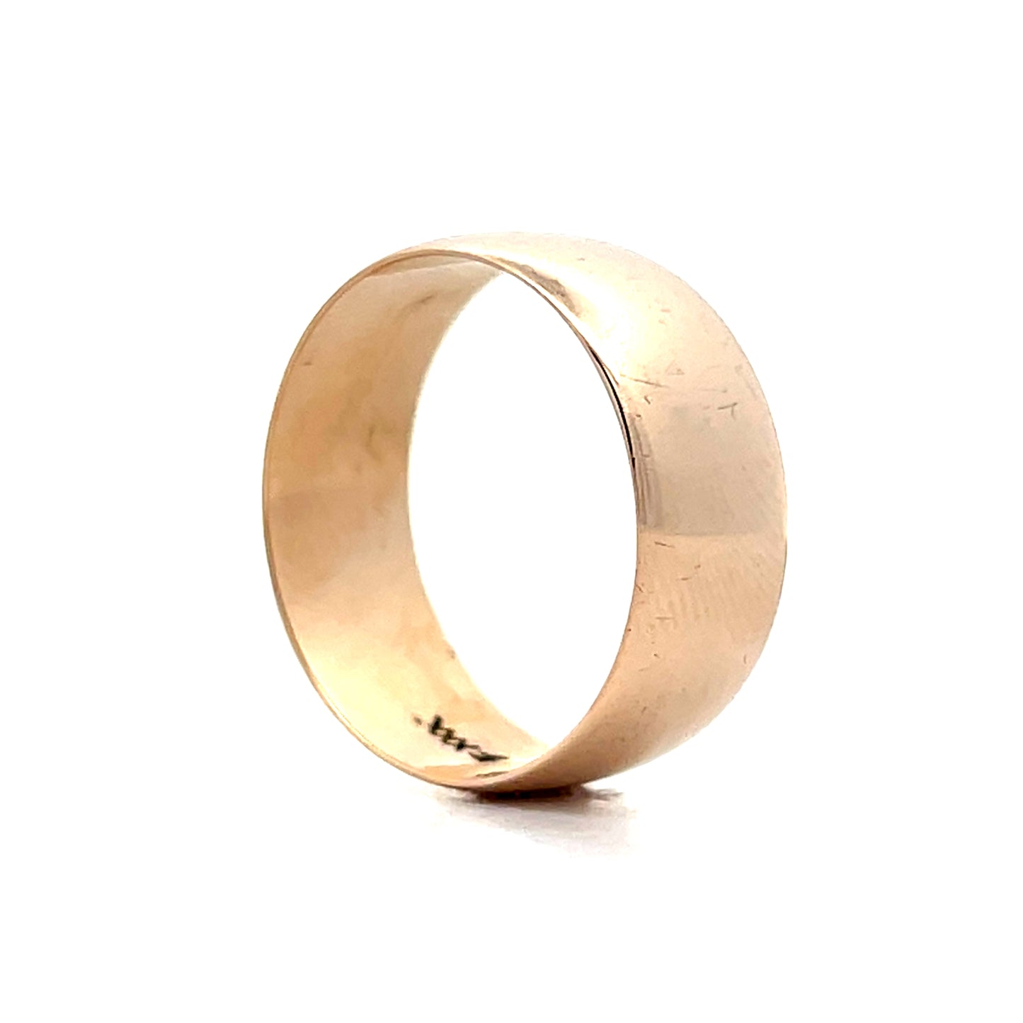 Antique Victorian Cigar Band Style Ring in 10k Yellow Gold