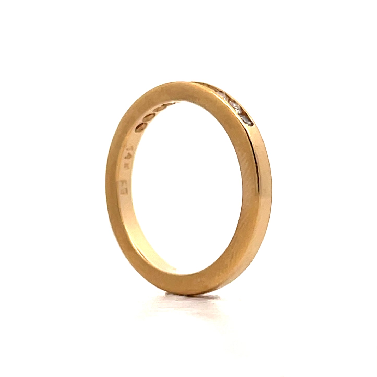 .22 Channel Set Diamond Band in 14k Yellow Gold