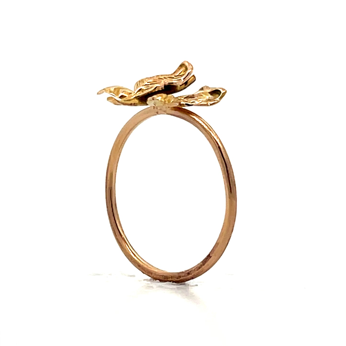 Victorian Stick Pin Conversion Ring in 10k Yellow Gold