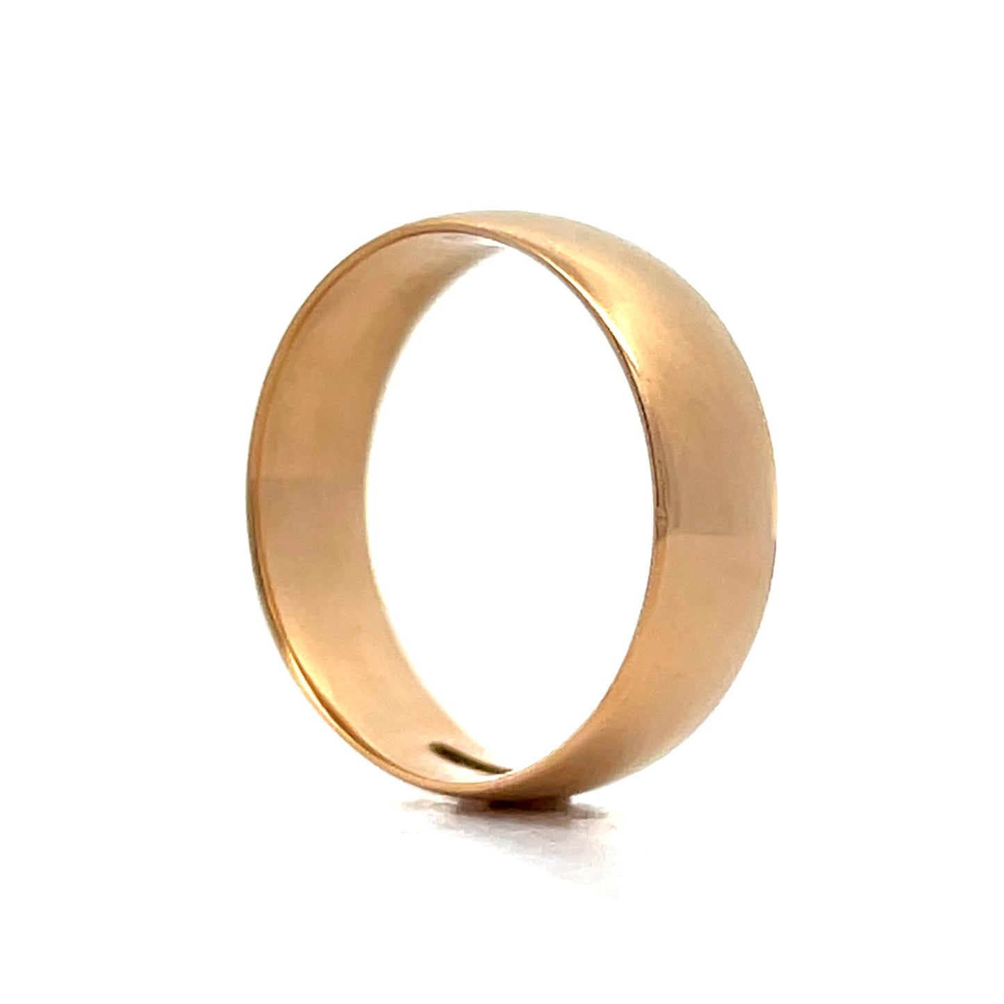 Wide Antique Victorian Wedding Band in 18k Yellow Gold