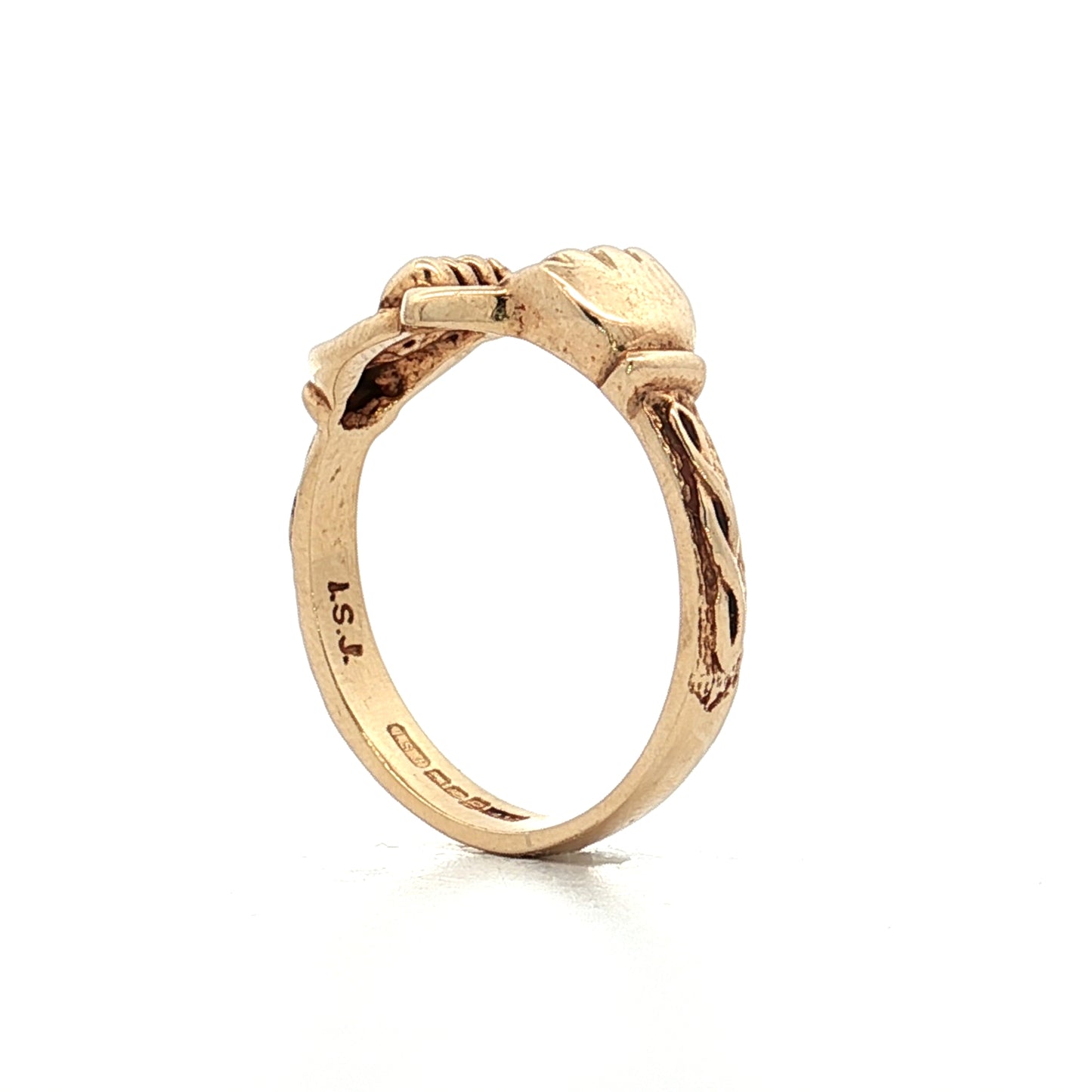 Vintage Mid-Century Promise Ring in 10k Yellow Gold