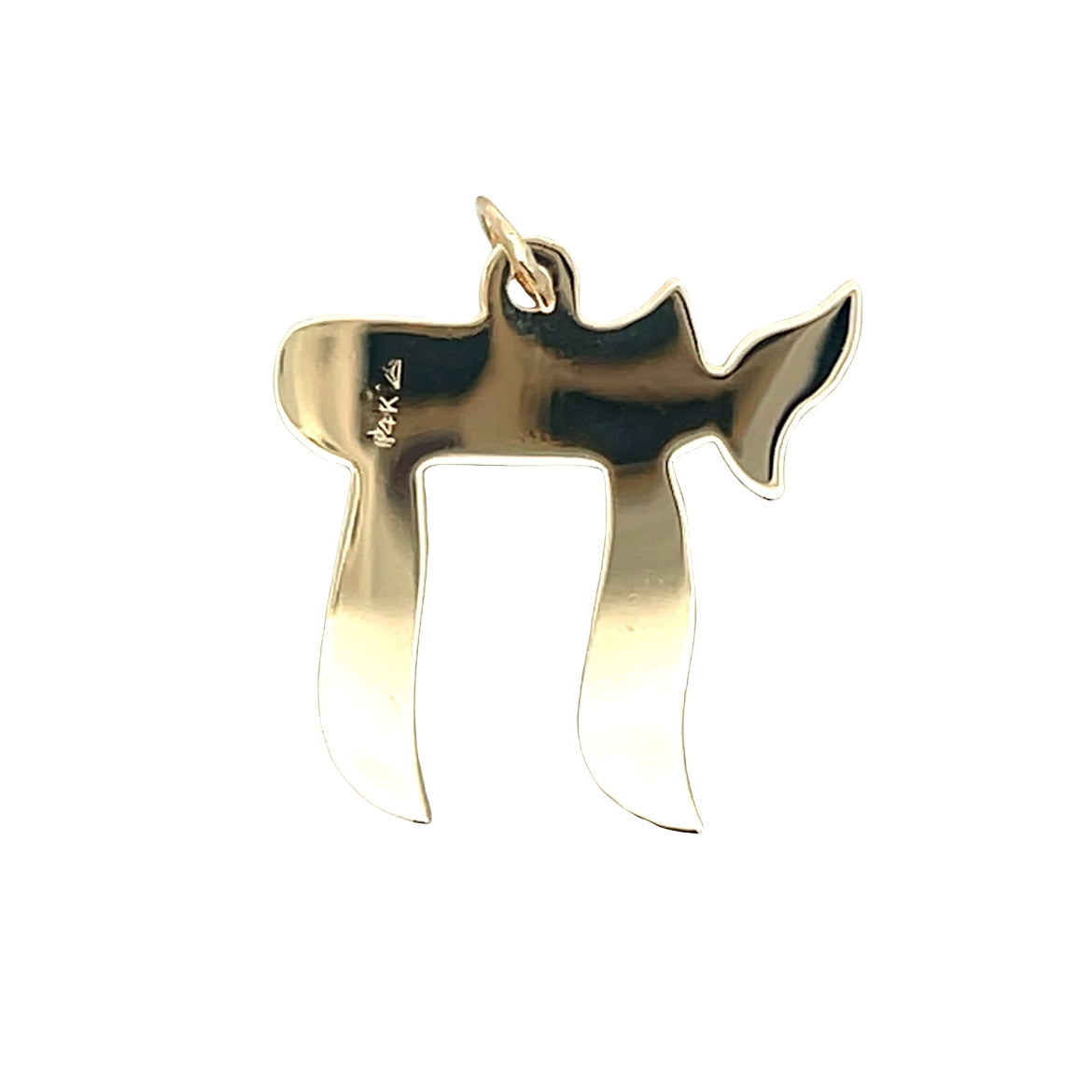 Chai Pendant in 14k Yellow Gold