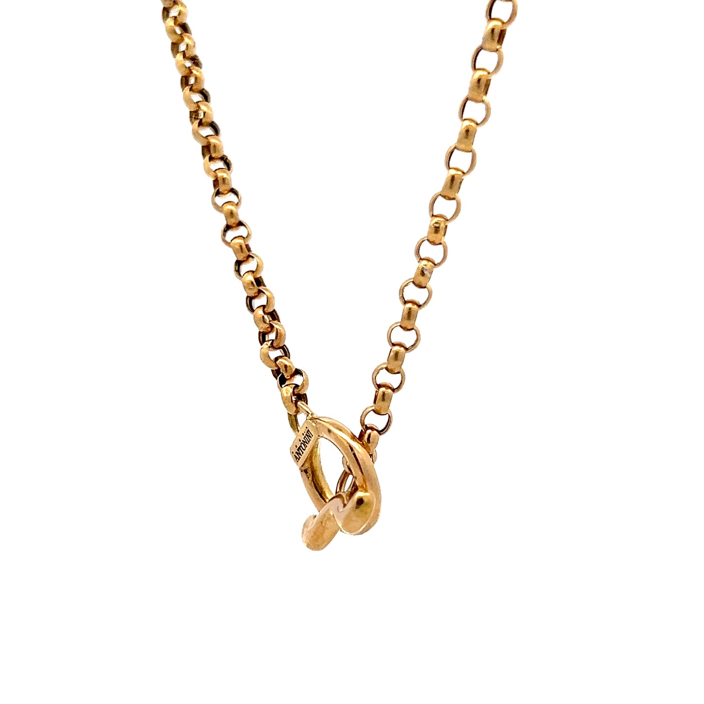 Antonini Lariat Rolo Link Necklace 18k Yellow Gold