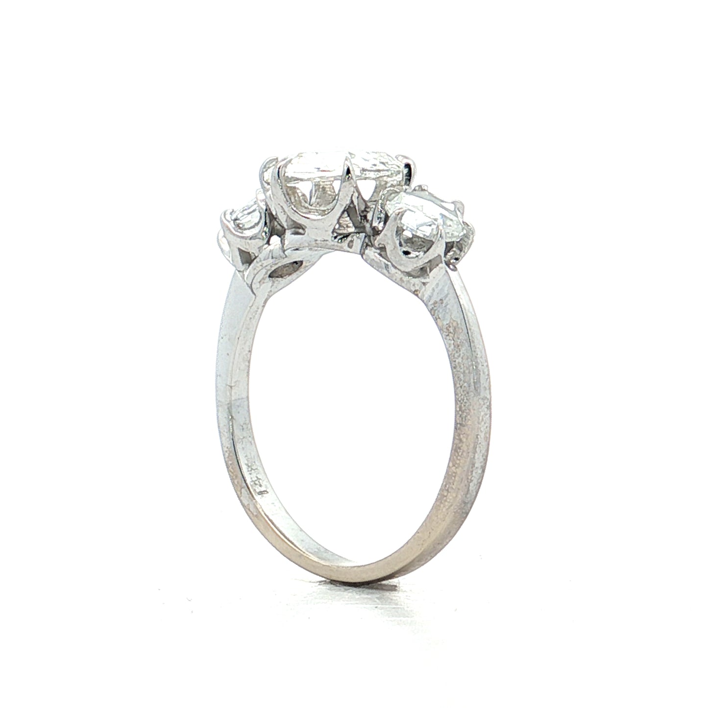 1.04 GIA Rose Cut Diamond Engagement Ring 14k