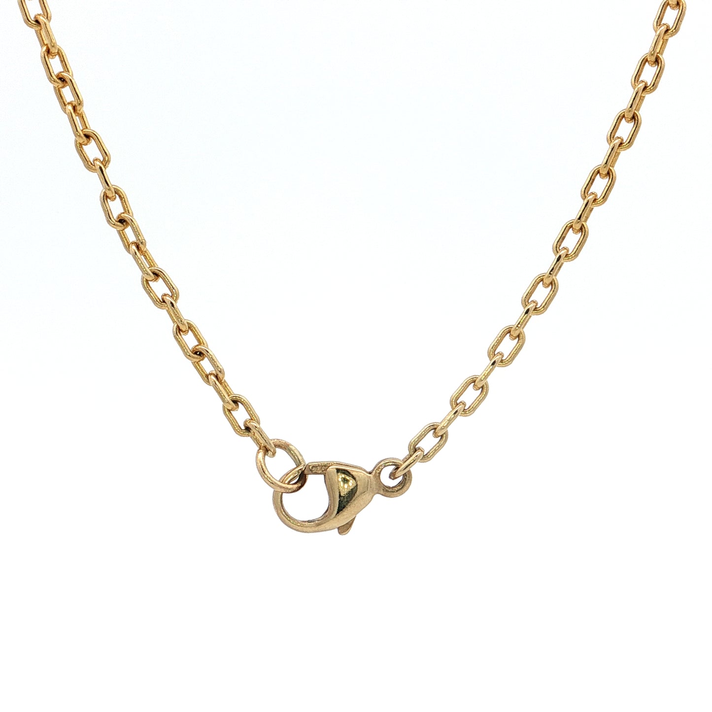 5 Carat Diamond Paperclip Necklace 14k Yellow Gold