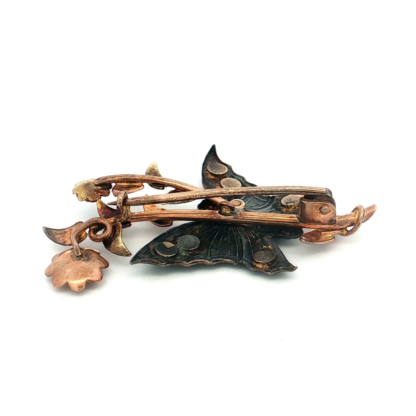 Antique Victorian Butterfly Earring & Brooch Set 14/10k