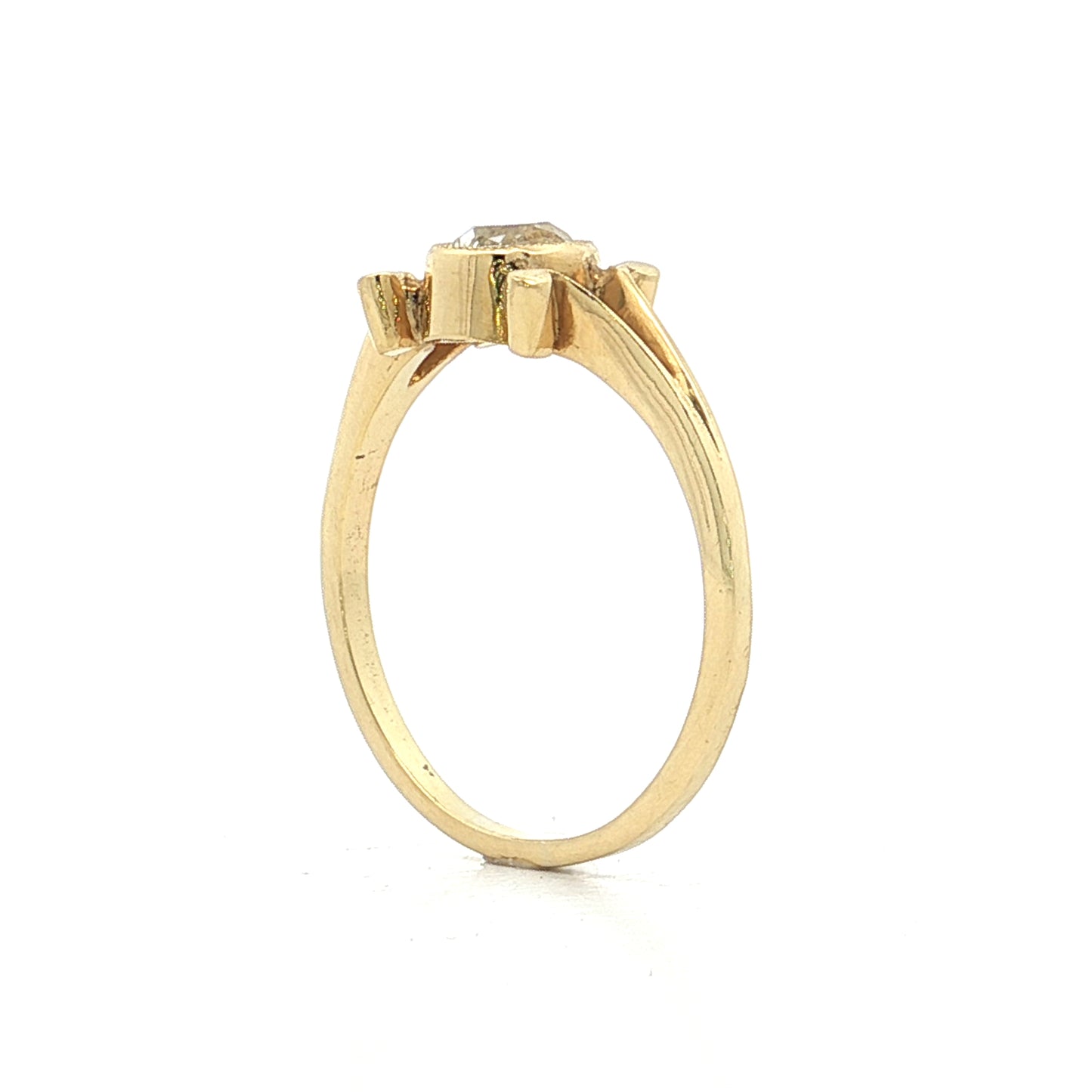 .55 GIA Old Mine Diamond Engagement Ring 18k