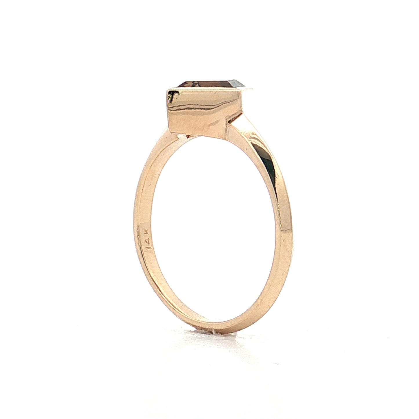 1.40 Lozenge Cut Diamond Engagement Ring 14k