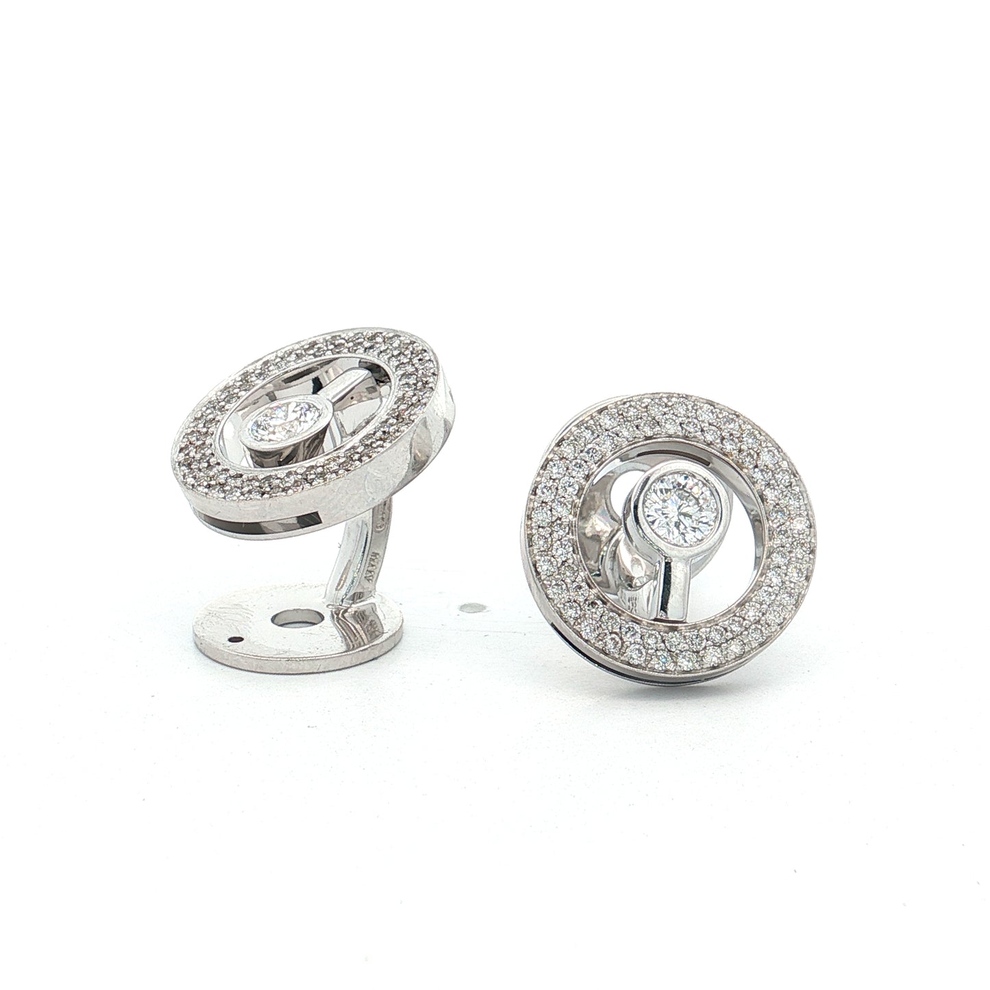 2.09 Roberto Coin Cento Diamond Cufflinks 18k