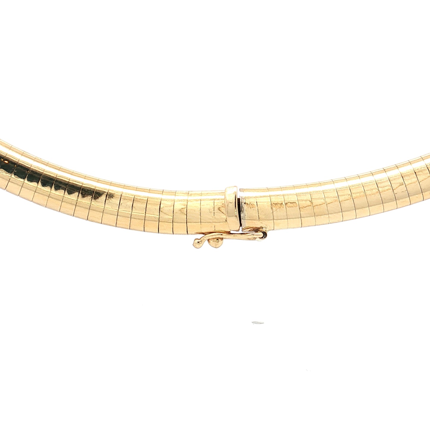 Omega Collar Necklace 14k Yellow Gold