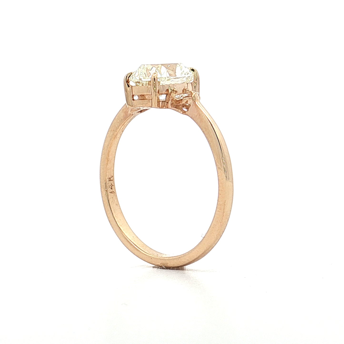 1.41 Old Mine Cushion Diamond Engagement Ring 14k