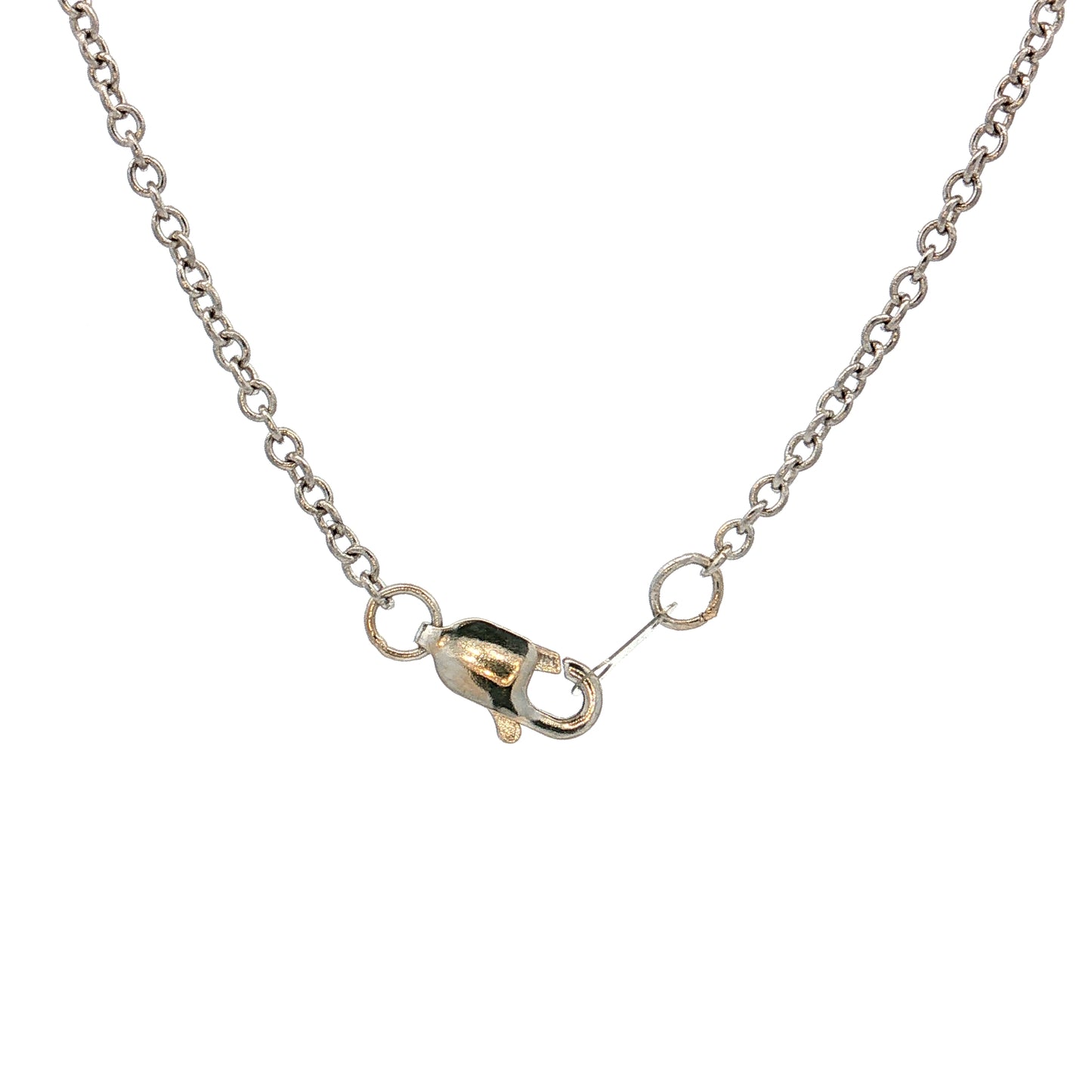 1.98 Diamond Rondelle Necklace 14k & 18k White Gold
