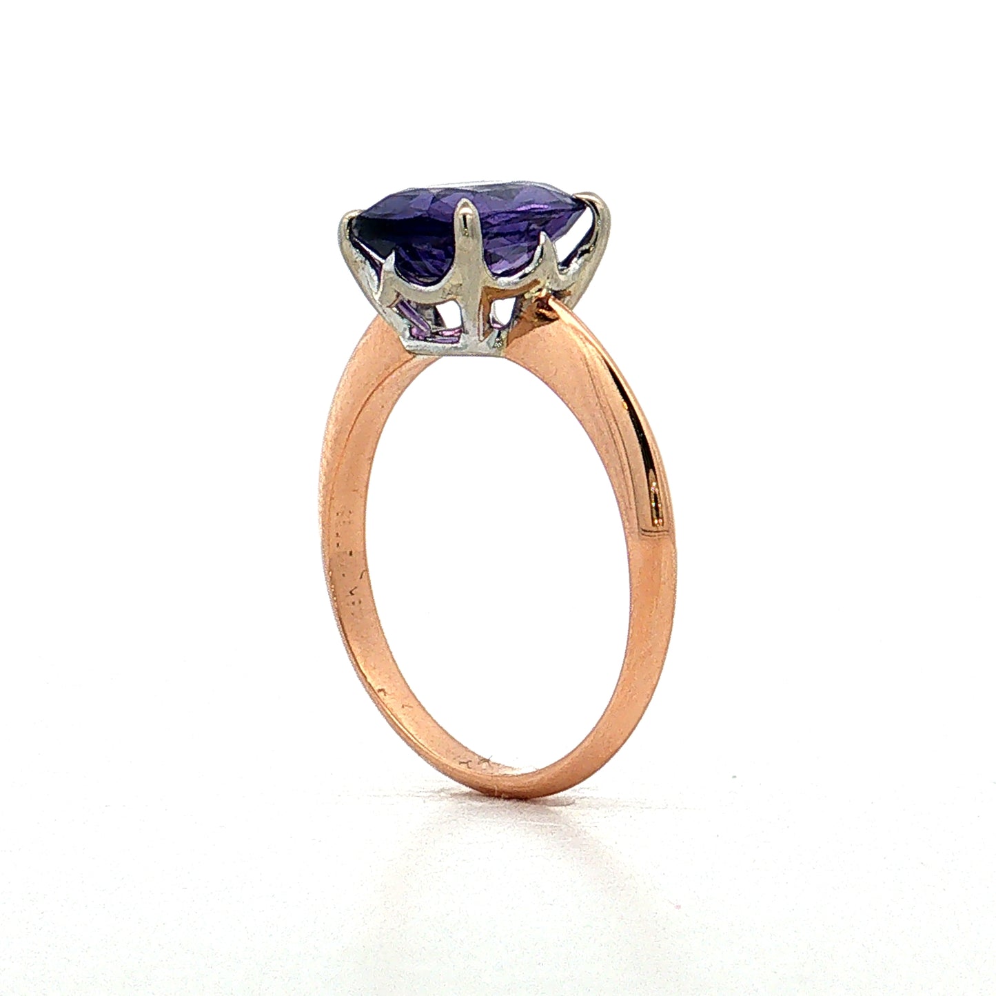 2.81 Cushion Sapphire Engagement Ring 18k
