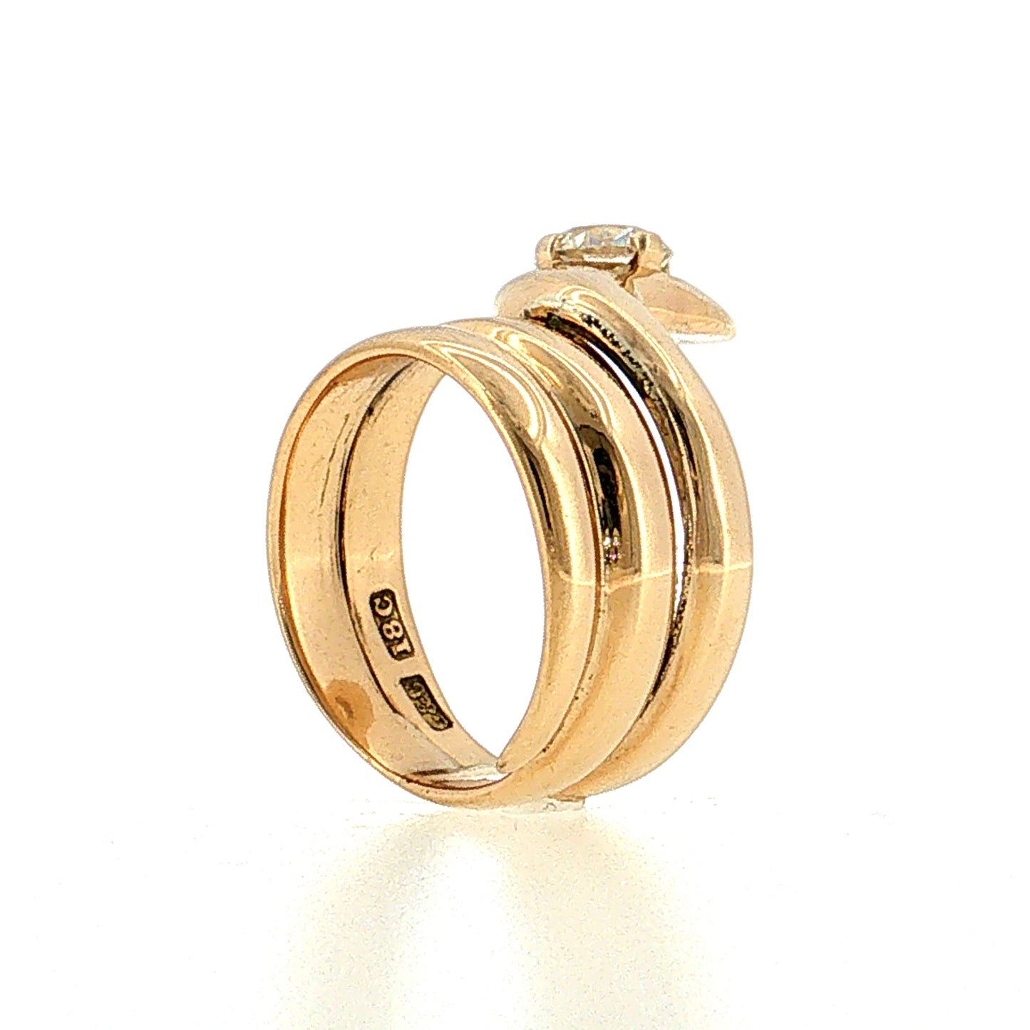 .84 Victorian Diamond Snake Cocktail Ring 18k