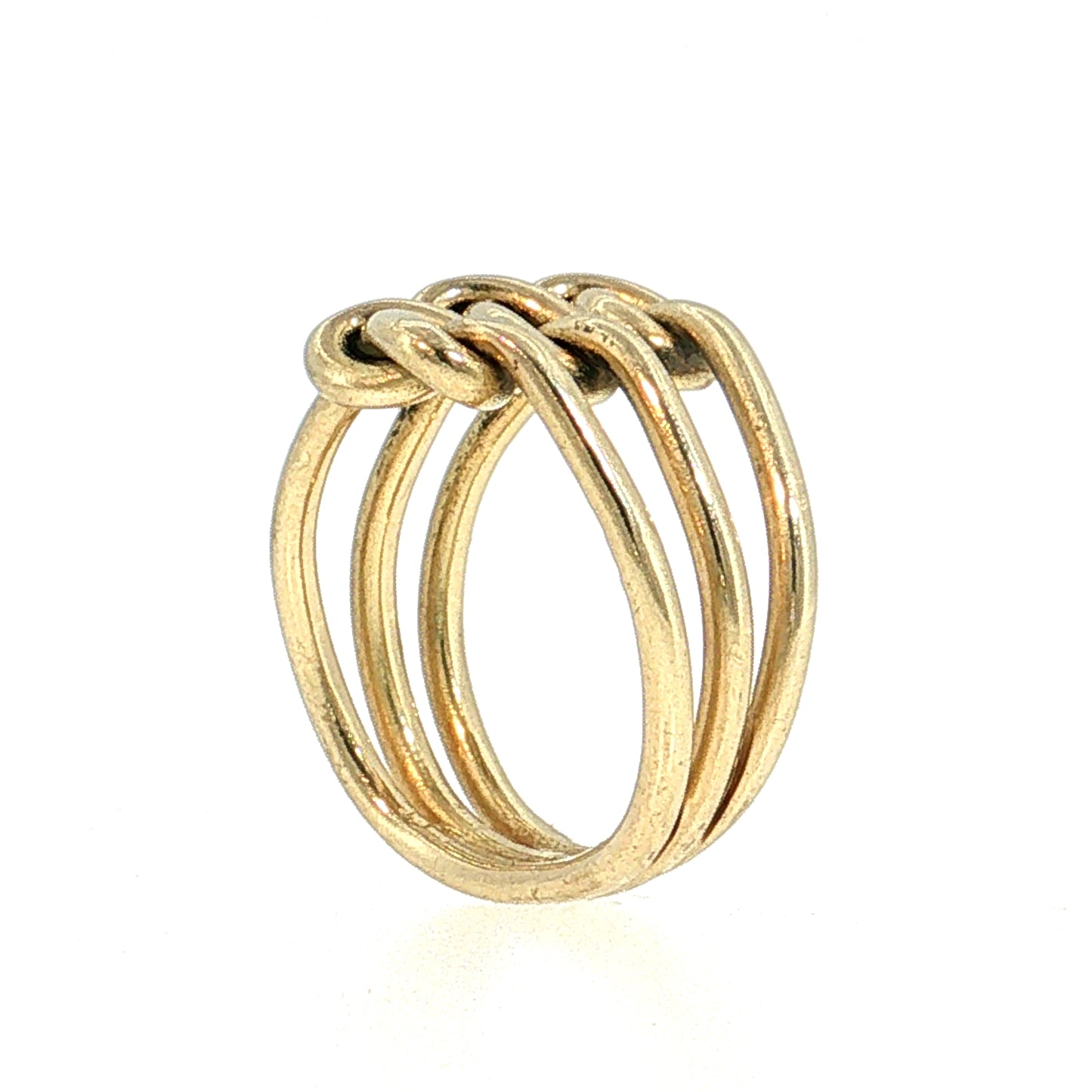 Triple Knot Cocktail Ring 14k Yellow Gold
