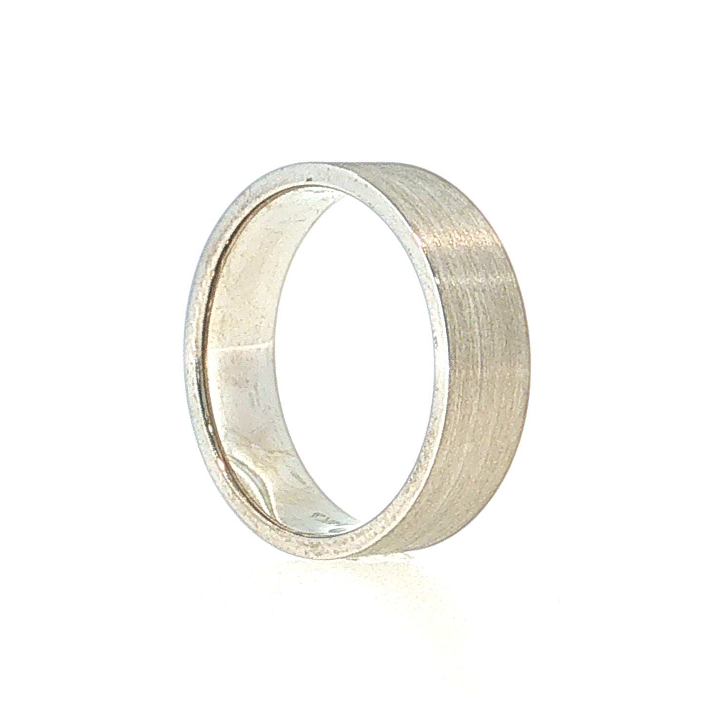 Men's Wedding Band 14k White Gold