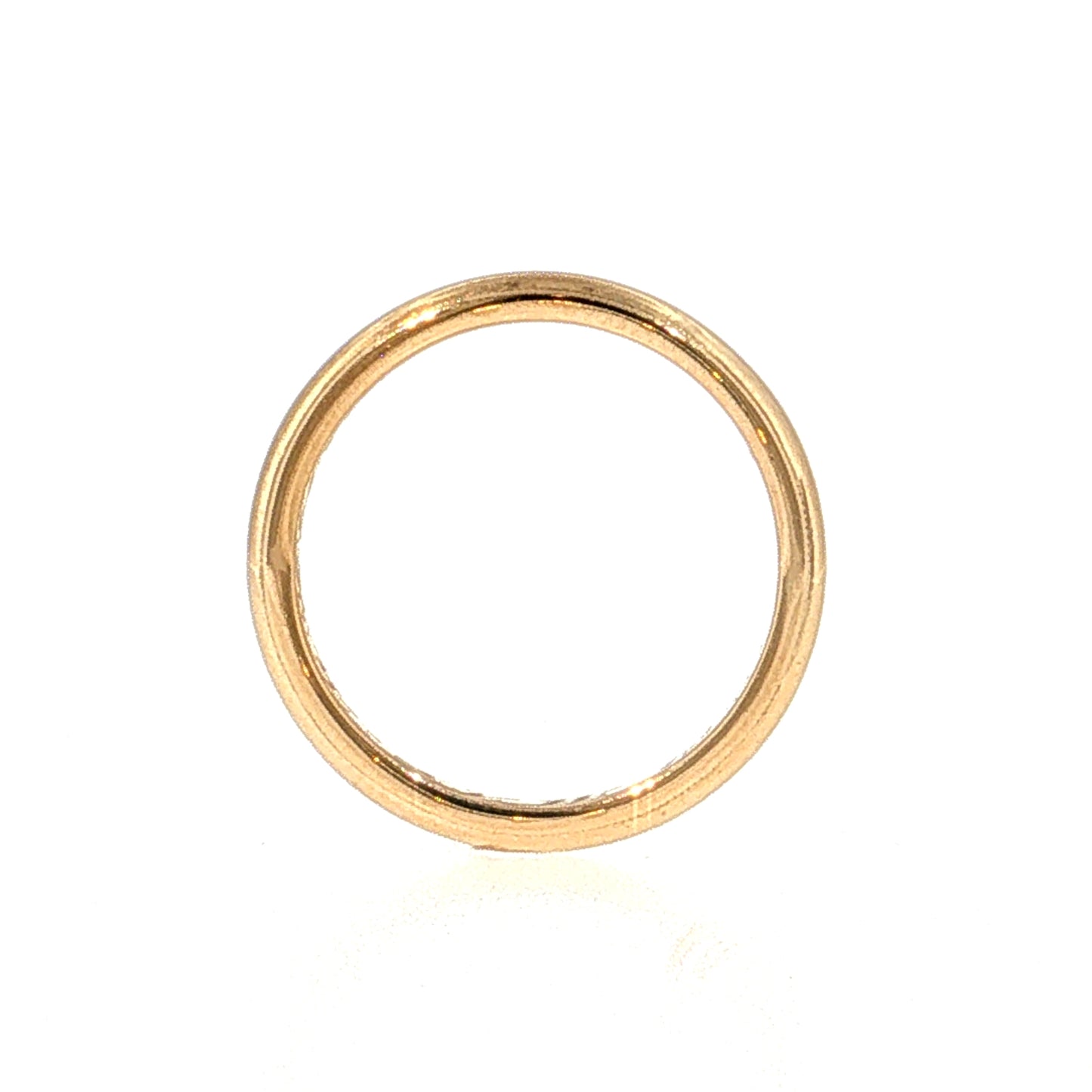 2.5mm Vintage Retro Milgrain Wedding Band 18k Yellow Gold