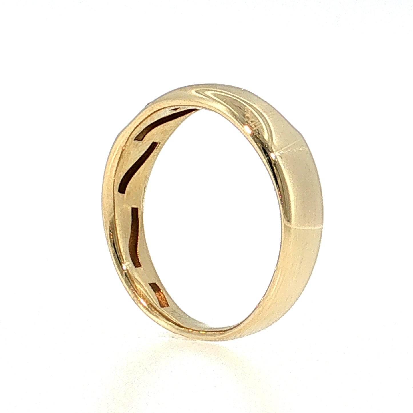Vintage Mid-Century Diamond Wedding Band 10k Yellow Gold
