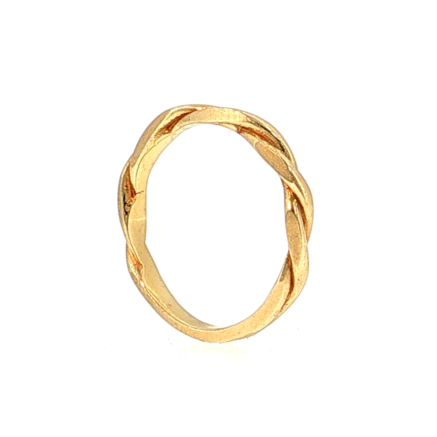 Braided Stacking Band 18k Yellow Gold