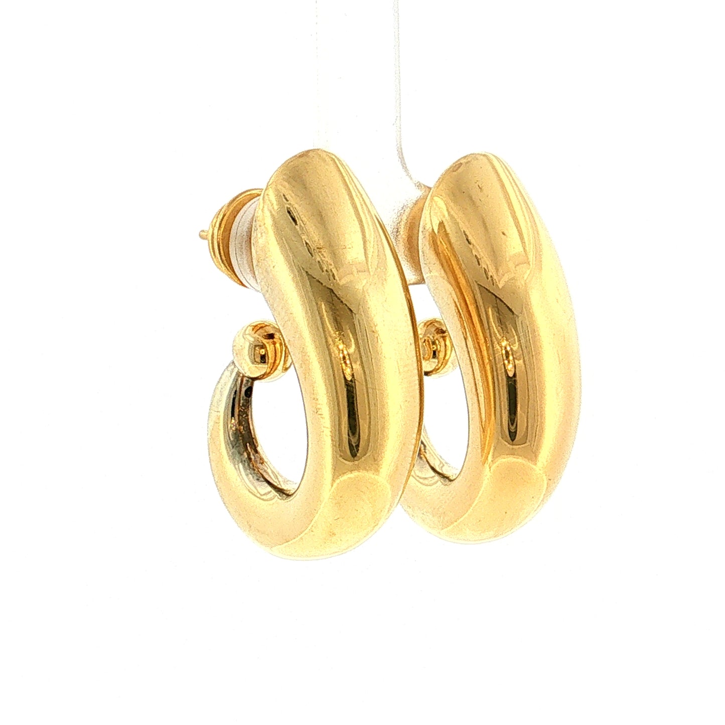 Swirl Drop Earrings 18k Yellow Gold