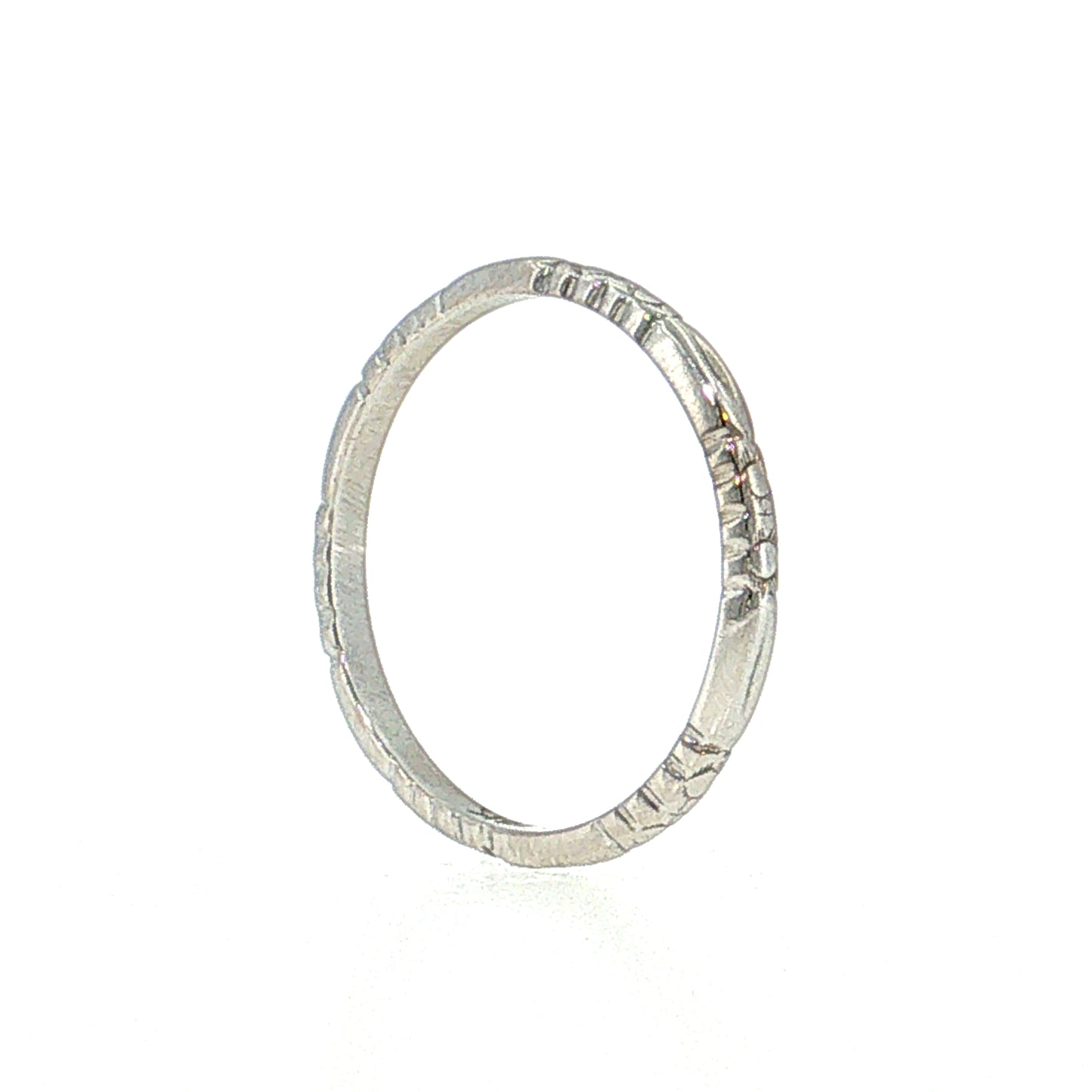 Antique Art Deco Orange Blossom Wedding Band 18k