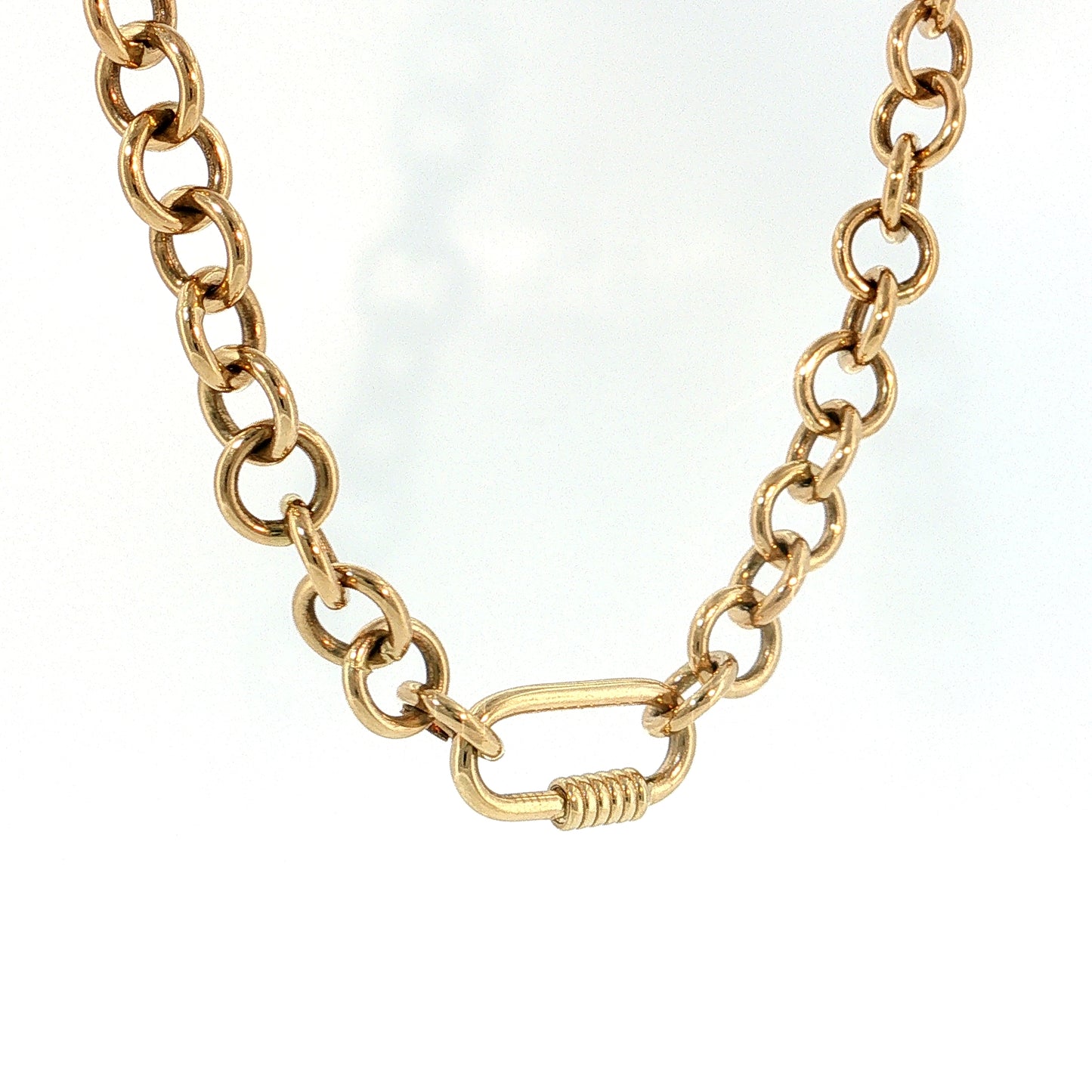 Ralph Lauren Rolo Link Necklace 14k Yellow Gold
