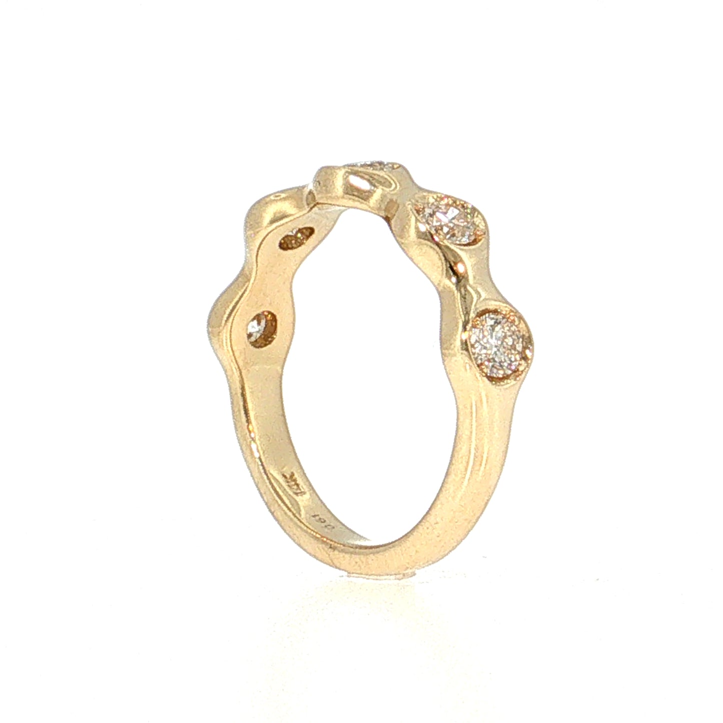 .61 Diamond Stacking Band 14k Yellow Gold
