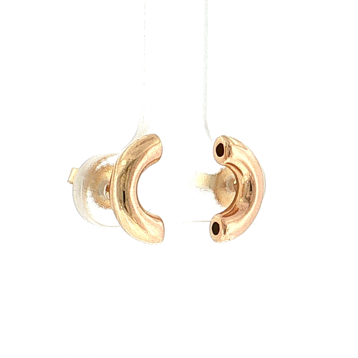 Macaroni Stud Earrings 14k Yellow Gold