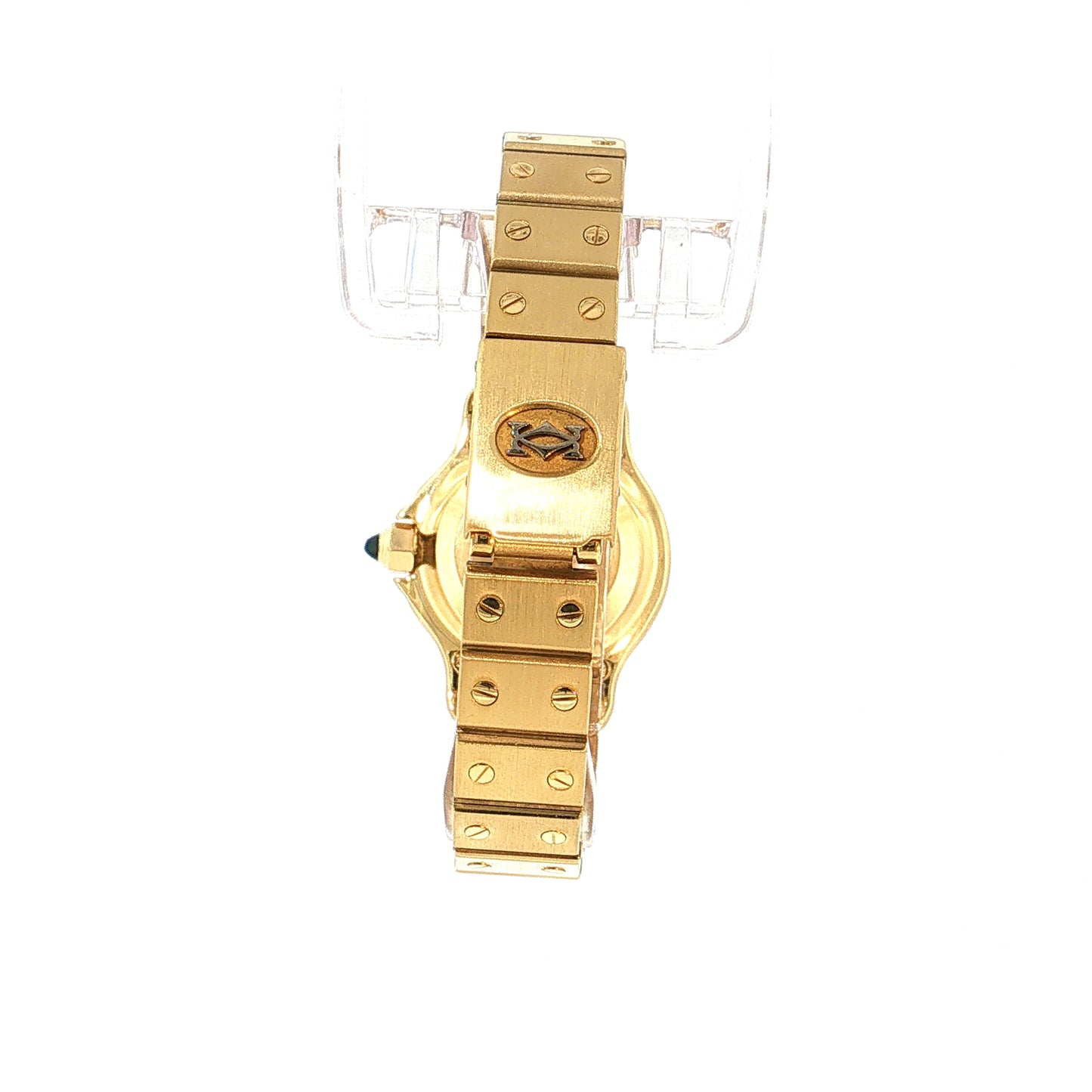 Cartier Santos Octagon Watch Automatic 18k Yellow Gold