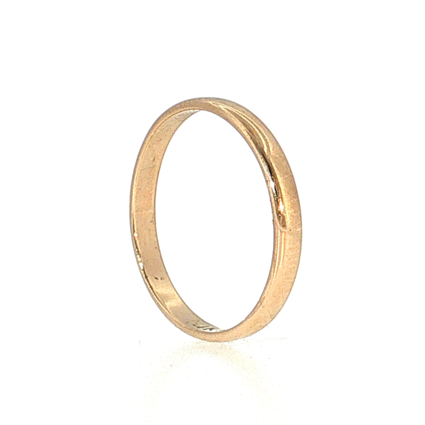 2.5mm Euro Wedding Band 14k Yellow Gold