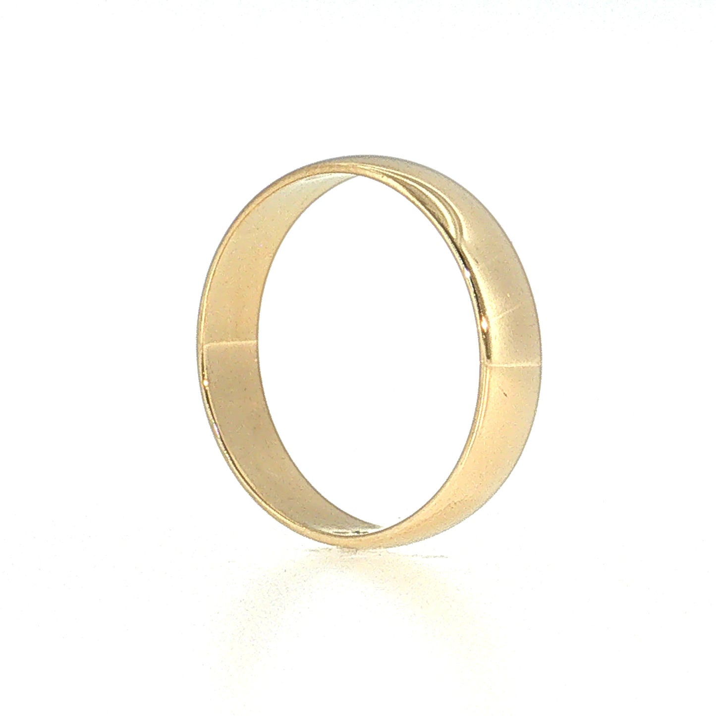 5mm Men's Euro Wedding Band 14k Yellow Gold