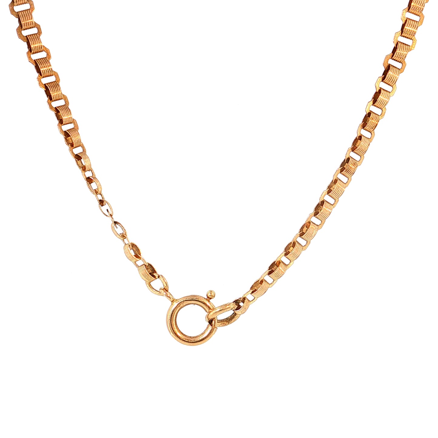 20 Inch Antique Victorian Chain Necklace 14k Rose Gold