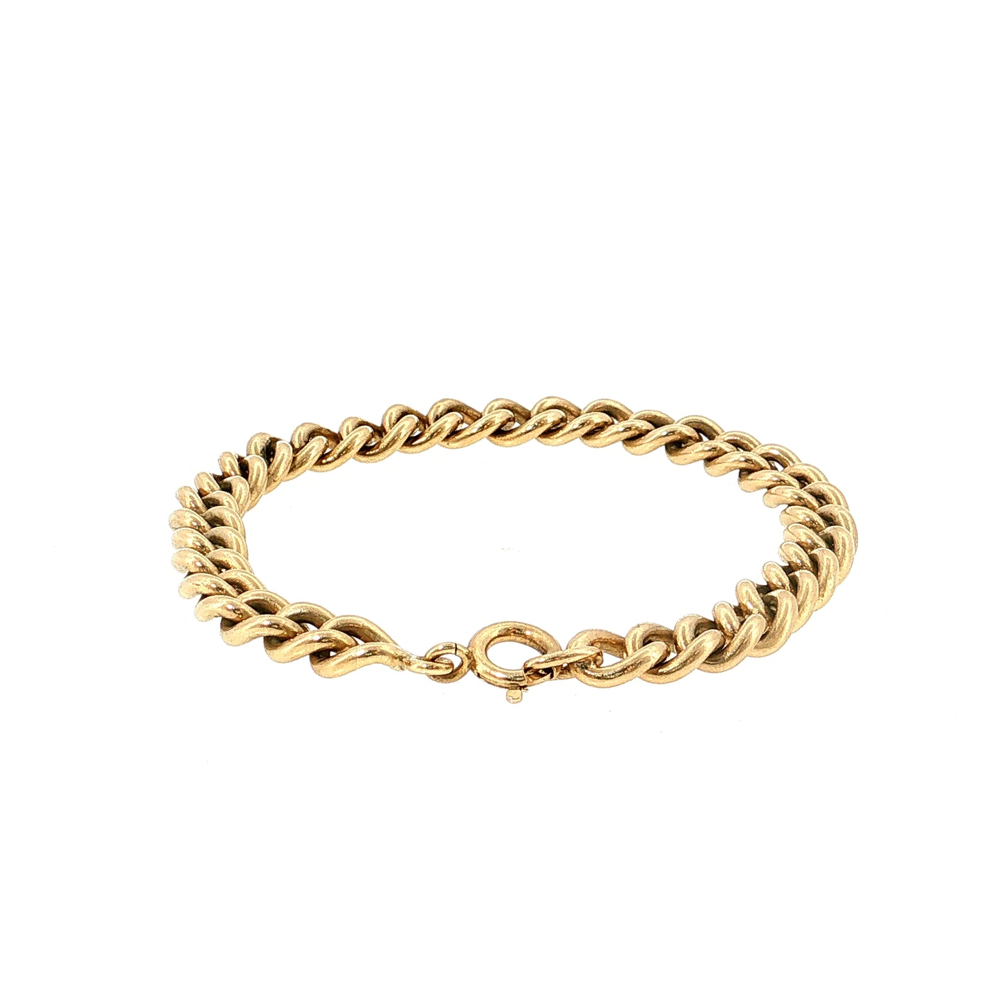 Curb Link Chain Bracelet 14k Yellow Gold