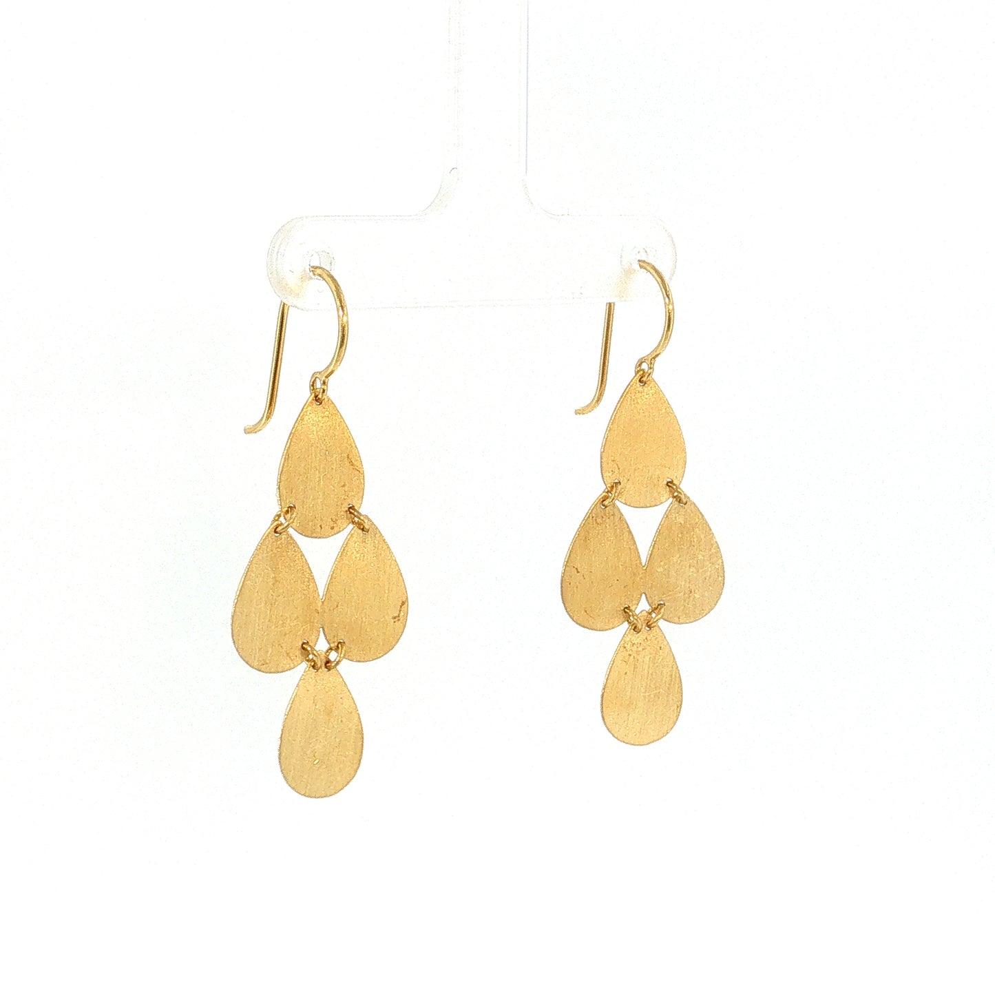 Irene Neuwirth Pear Drop Earrings 18k Yellow Gold