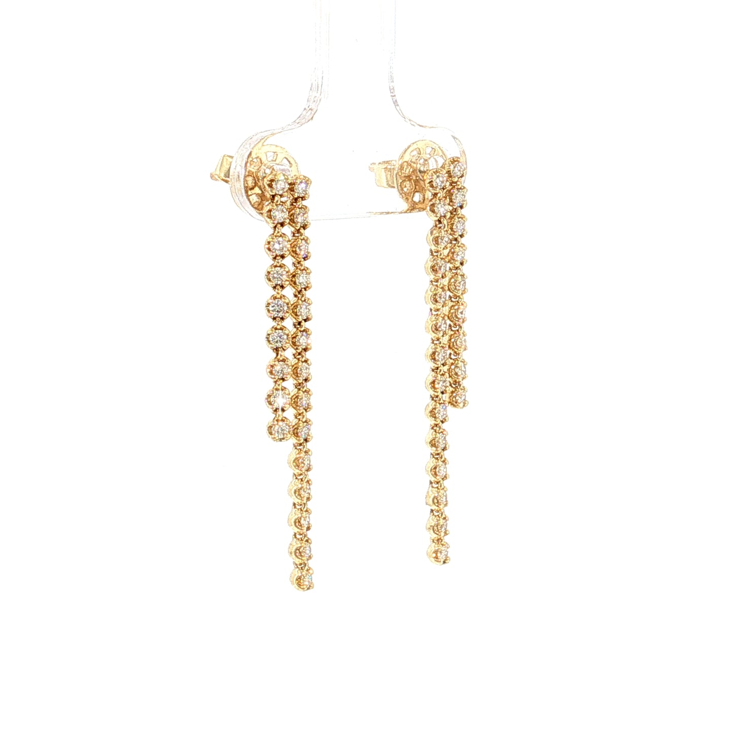 .55 Diamond Drop Earrings 14k Yellow Gold
