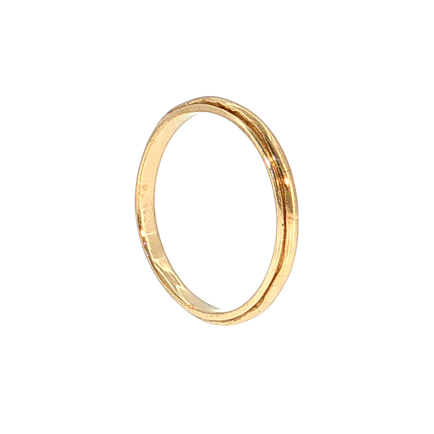 Vintage Mid-Century Half Round Wedding Band 14k