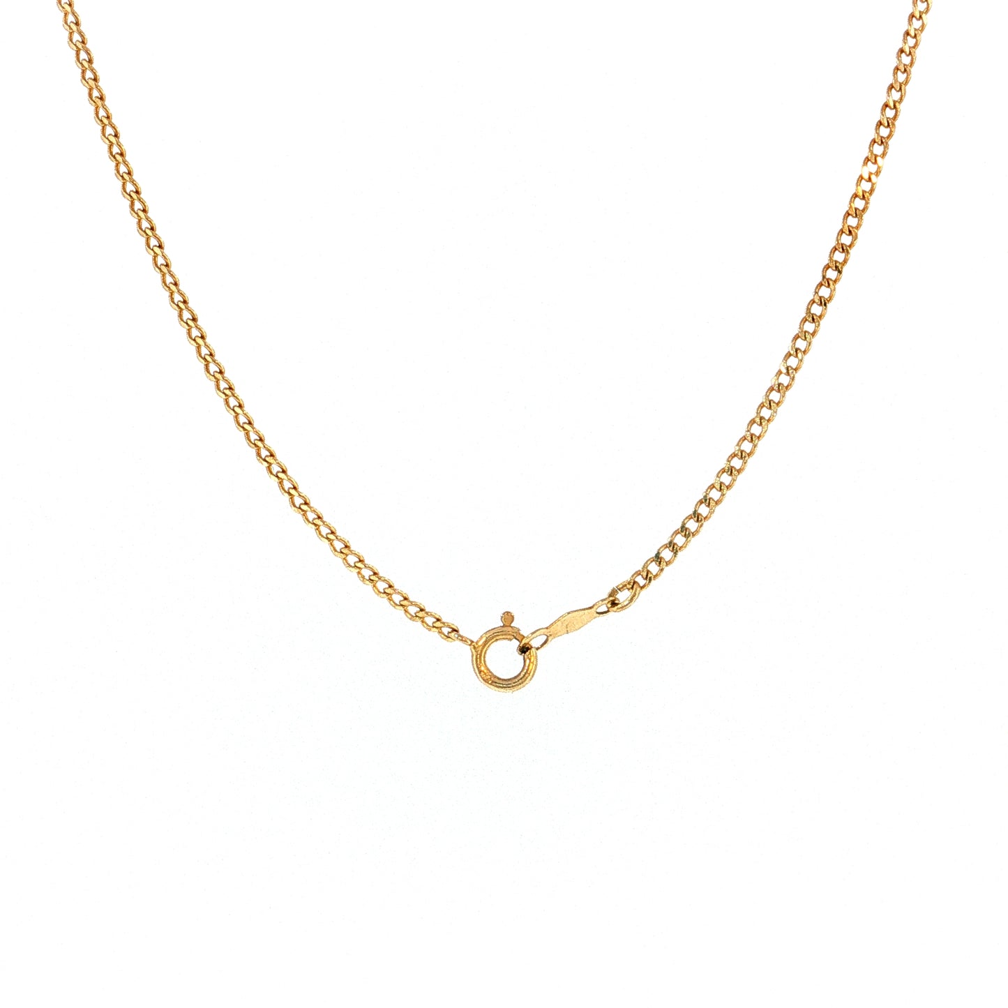 Horned Hands Pendant Necklace 14k Yellow Gold